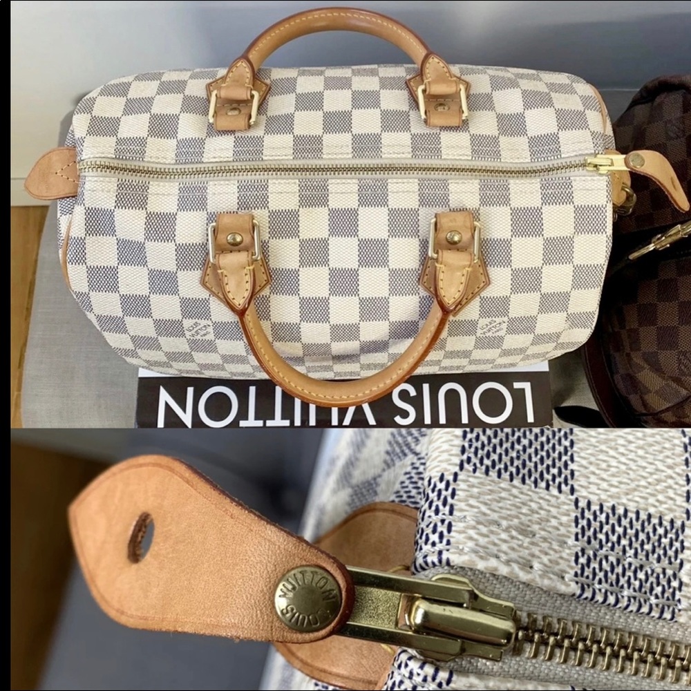 🦋✨AZUR SPEEDY✨🦋 Auth Louis Vuitton Damier 30 Bag - Picture 7 of 12